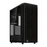 ASUS PROART PA401 WOOD TG PWM Siyah Bilgisayar Kasası | TG Şık Ahşap Ön Tasarım İki Adet 160mm Ön Fan Ve Bir Adet 120mm Arka Fan