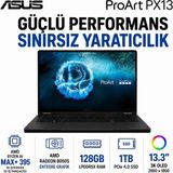 Asus Proart PX13 Kompakt 3k OLED Dokunmatik Laptop, Ryzen Aı Max+ 395 Işlemci, 128GB Ram, 1tb Ssd, Windows 11, Yapay Zeka Destekli Üretim Bilgisayarı, Hafif Tasarımlı Taşınabilir Bilgisayar - 1 TB - 128 GB
