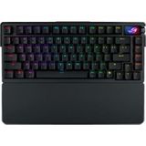 Asus Rog Azoth Extreme NX SNOW/PBT/UK İngilizce RGB Kablosuz Mekanik Oyuncu Klavyesi siyah