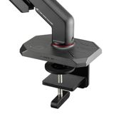 ASUS ROG Ergo Monitör Kolu AAS01R (Mekanik Olarak Yaylı, Masa Kelepçesi ve Vida Montajlı, Döndürme, Eğme, Dönme, Yüksekliği Ayarlanabilir, Çift Taraflı Kablo Yönetimi, VESA 100 x 100 mm)