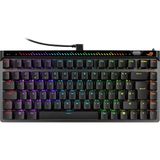 ASUS ROG FALCHION ACE 75 HE OYUN KLAVYESİ, HOT-SWAP ROG HFX V2 MANYETİK SWITCH, RAPID TRIGGER, HASSASİYET TEKERİ, 8K POLLING RATE, 6 KATMANLI SES YALITIMI, DOUBLESHOT PBT KEYCAP İNGİLİZCE - Siyah - Beyaz