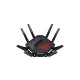 ASUS ROG Rapture GT-BE98 Dört Bantlı Wifi 7 Gaming Router | 3.500 sq. ft.'ye kadar kapsama, 10G Port x2, 2.5G Port x4. Düşük Gecikmeli Oyun & Streaming için Game Boost. VPN destek