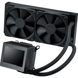ASUS ROG RYUJIN III 240 OLED 3, 5" LCD 3X NOCTUA IPPC 2000 PWM 120MM*2 RADYATÖR FAN SIVI CPU SOĞUTUCUSU 6 YIL GARANTİ - 240MM - Siyah