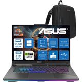 Asus Rog Strix G16 G614PP Amd Ryzen™ 9 8940HX Aı 64GB Ddr5 2tb SSD 8GB/RTX5070 115W 16-Inch Fhd+ 1920 x 1200, 165Hz 3ms IPS-SRGB:100% WINDOWS11PRO Gaming Laptop WRV219P29+ZETTAÇANTA - 2 TB - 64 GB