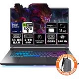 Asus Rog Strix G18 Intel Core Ultra 9 275HX 64GB 2tb SSD Rtx 5070TI 12GB 16GB 240Hz 18" 2.5k Wqxga Freedos Taşınabilir Bilgisayar G815LR-A17