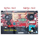 Asus Rog Strix GL703G GL703GM GL703GS Notebook Vga-Gpu Fanı Sol Ekran Kartı Fanı