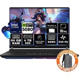 Asus Rog Strix Scar 18 Intel Core Ultra 9 275HX 64GB 4tb SSD RTX5080 16GB Freedos 18" Wqxga Taşınabilir Bilgisayar G835LW-SA127-A2 - 4 TB - 64 GB