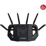ASUS TUF-BE6500, BE6500, 3 Port, 6500Mbps, Dual Band, WİFİ 7, AiMesh, AiProtection Pro, GAMING Extendable Router