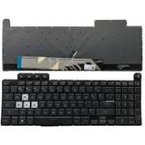 Asus Tuf Dash F15 FX517ZR-HN013A4 Notebook Uyumlu Klavye, Tuş Takımı (Beyaz Tr) Işıklı