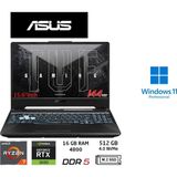 Asus tuf Gaming A15 FA506NCG-HN206 Amd Ryzen 7 7445HS 16GB 512GB SSD Rtx 3050 4gb W11 Pro 15.6"duddi - 512 GB - 16 GB