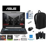 Asus tuf Gaming A15 FA506NCG-HN206 Amd Ryzen 7 7445HS 8gb 1tb SSD Rtx 3050 4gb W11 Pro 15.6"duddi Çanta+Mouse+Mousepad+Usbbellek+Temizlikkit - 1 TB - 8 GB