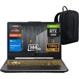 Asus Tuf Gaming A15 FA506NCR Ryzen 7 7435HS 16GB 512GB SSD Rtx 3050 Fhd 144Hz Windows 11 Home Taşınabilir Bilgisayar - Webzone Çanta Wz1 - Siyah