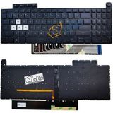 Asus Tuf Gaming A15 FA507NV-LP037A11 Notebook Klavyesi, Tuş Takımı / Siyah Tr - Rgb Işıklı