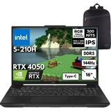 Asus Tuf Gaming Core 5 210H 8-Gbddr5 2 Tbssd 6gb RTX4050(115W) 16" 144Hz Windows 11 Pro Taşınabilir Bilgisayar FX607RL017AT74 - 8 GB