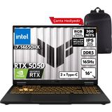 Asus Tuf Gaming F16 I7-14650HX 16-Gbddr5 4 Tbssd RTX5050 (8GB-GDDR7-115W) 16" Wuxga 165Hz Windows 11 Home Taşınabilir Bilgisayar + Sırt Çantası FX608JHR-RV048HMF33 - 16 GB