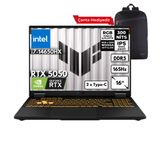 ASUS TUF Gaming F16 i7-14650HX 64-GBDDR5 4 TBSSD RTX5050 (8GB-GDDR7-115W) 16" WUXGA 165Hz Windows 11 Home + Sırt Çantası FX608JHR-RV048QB35