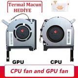 Asus Tuf Gaming F17 Fx706l Uyumlu Notebook Cpu, Gpu Fanı Takım, Sağ-Sol Set / Ver.1