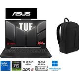 Asus tuf Gaming FX607VU-RL017 Intel Core 5 210H 40GB 512GB SSD RTX4050 140W W11 Pro 16" Duddi Çanta - 512 GB - 40 GB