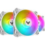 Asus Tuf TF120 Soğutucu Kasa Radyatör Fanı Beyaz Adreslenebilir Argb 120MM 3'ü 1 Arada - Renkli