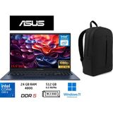 Asus vivobook 15 Core 7 150U 24 GB-512 GB Ssd-15.6'' Windows 11 Pro X1504VA-BQ5456 Notebook+Duddi Çanta