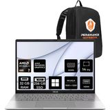 Asus Vivobook S14 Ryzen Aı 7 445 32GB Ram 256GB SSD 14" Wuxga (1920X1200) OLED 60Hz WIN11 Pro M3407GASF013WP319 Notebook + Per4 Çanta - 256 GB - 32 GB