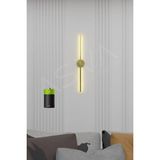 Asva Aydınlatma Eskitme Gold Modern Dekoratif Pilli Aç-Kapa Günışığı LED 70CM Aplik Pil Dahildir - Altın