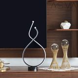 Asva Design Dekoratif LED Masa Lambası Abajur Spiral - Siyah