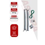 Asvera 51Mm Yuvarlak Küpeşte Balkon Çamaşırlık - Dikkat: Sadece Yuvarlak Korkuluklar İçindir
