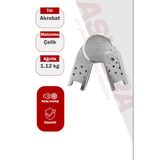 Asvera Akrobat Merdiven Menteşesi - 60.5X21.5 Mm Profil Uyumlu Sanayi Tipi Çelik Kilit Mekanizması