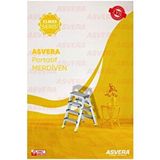 Asvera Alüminyum 4+4 Çift Çikişli Merdiven Gri
