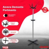 Asvera - Portatif Portmanto Askılık - Çok Amaçlı Elbise Askısı, Taşınabilir Mont, Ceket, Kıyafet Askılığı,