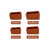 Asvera Safir Serisi – Merdiven Ayak Takozu Takımı | 20X30 & 20X40 mm Kaydırmaz Plastik (1 Takım)