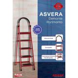 ASVERA Safir Serisi – Patika 5’li Katlanır Merdiven | Ev, Bahçe, Ofis için Dayanıklı Tasarım