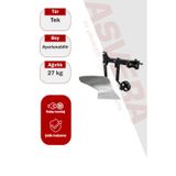 Asvera Tekerlekli Büyük Aynalı Tekli Pulluk - 10-12-22 Hp Çapa Makineleri İçin Denge Tekerlekli Pulluk