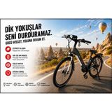 AsVIVA B14T 28 Jant Şehir Bisikleti 8 Nexsuz Vites Gri Renkli Hafif Tasarım Katlanamaz 14AH