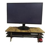 Aswood Masaüstü Monitör Yükseltici Stand - Kahverengi