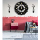 aswood MODERN TABLO SETLİ AHŞAP VIP DEKORATİF DUVAR SAATİ