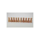 asya ahşap oyuncak 20 Adet Ahşap Peg Bebek Pegdolls