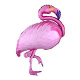 Asya Aksesuar Ayaklı Flamingo Temalı Pembe Renk Balon Parti Malzemesi