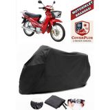 Asya As 100-7 Turkcub Lüks Branda Siyah Motosiket Brandası Motor Örtüsü Çadır Su Geçirmez Motosiklet Kılıfı Motor Brandası,lastikli,taşıma Torbalı - Arka Çanta UYUMSUZ