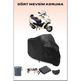 Asya As 150 T1 Uyumlu Siyah Motorsiklet Branda, Motor Örtüsü