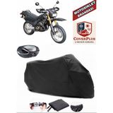Asya As 200 Gy 2 Branda Siyah Arka Çanta Uyumlu(Topcase) Motosiket Brandası Motor Örtüsü Çadır Su Geçirmez Motosiklet Kılıfı Motor Brandası,lastikli,taşıma Torbalı