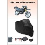 Asya As 200 Gy 2 Uyumlu Siyah Motorsiklet Branda, Motor Örtüsü