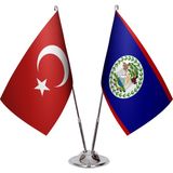 Asya Bayrak Belize Ikili Masa Bayrağı