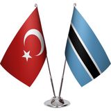 Asya Bayrak Bostvana Ikili Masa Bayrağı