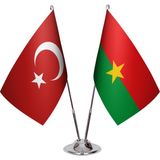 Asya Bayrak Burkina Faso Ikili Masa Bayrağı