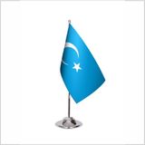 Asya Bayrak Doğu Türkistan Tekli Masa Bayrağı