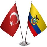 Asya Bayrak Ekvador Ikili Masa Bayrağı