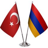 Asya Bayrak Ermenistan Ikili Masa Bayrağı
