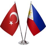 Asya Bayrak Filipinler Ikili Masa Bayrağı